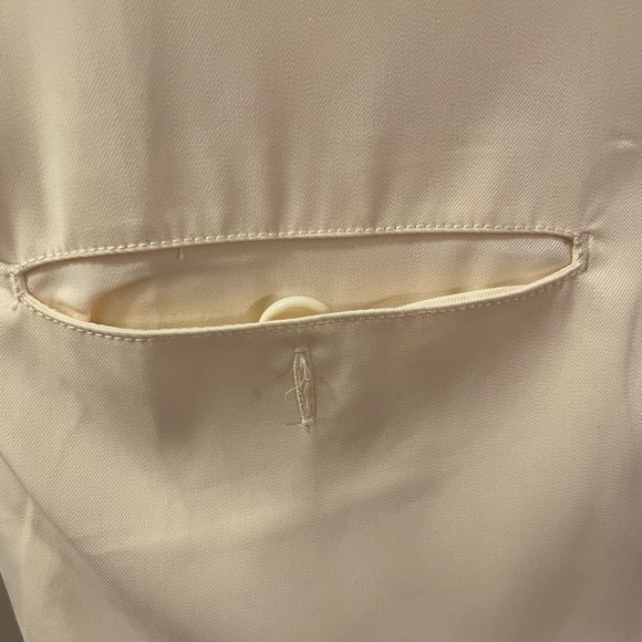 Cream Max Studio Long Blazer Style Coat - Picture 3 of 4